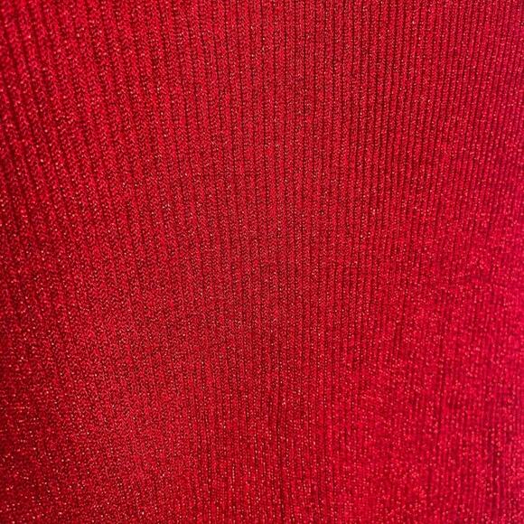 Verve Ami Womens Cardigan Sweater Size S Red Open Front Long Sleeve Pull On - Picture 15 of 16